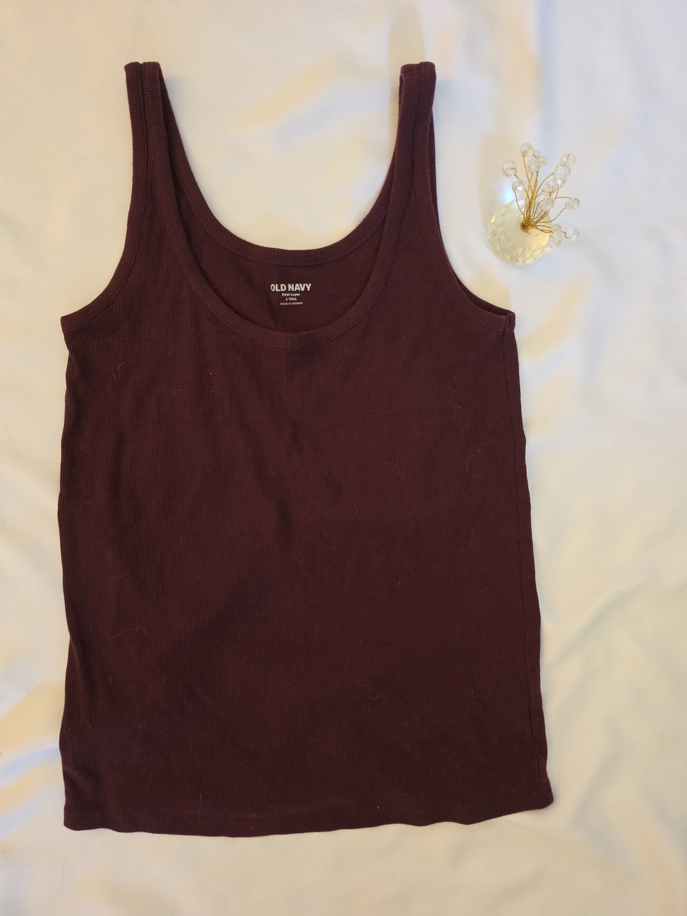 Old Navy Bundle Ribbed Tank Top  Black Teal Mint Yellow Orange, Maroon Large TL - Picture 6 of 8